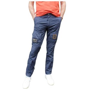 Aeronautica Militare, Heren, Broeken, Blauw, Maat: XS Katoen,