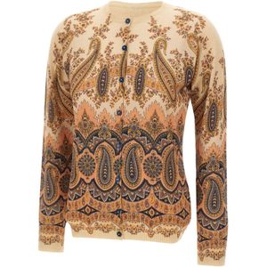 Etro, Dames, Truien, Veelkleurig, Maat: M Zijde,