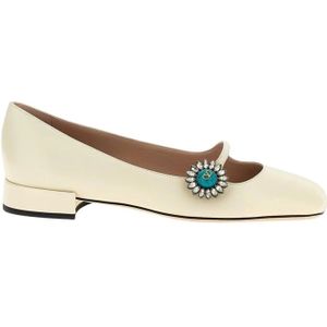 Valentino Garavani, Dames, Schoenen, Beige, Maat: 37 EU Leer,