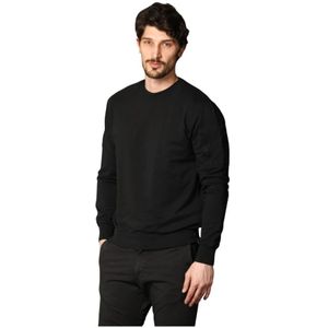 Mason's, Heren, Sweatshirts & Hoodies, Zwart, Maat: XL Katoen,