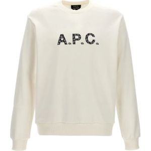 A.p.c., Heren, Sweatshirts & Hoodies, Wit, Maat: 2XL Katoen,