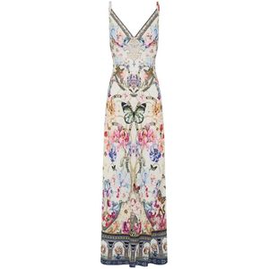 Camilla, Dames, Jurken, Veelkleurig, Maat: XS Linnen,