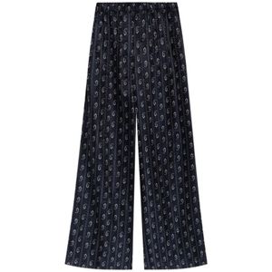 Tory Burch, Dames, Broeken, Blauw, Maat: 2XS