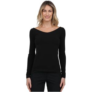 Max Mara, Dames, Tops, Zwart, Maat: L Viscose,
