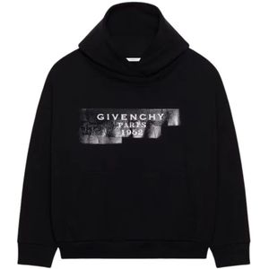 Givenchy, Dames, Sweatshirts & Hoodies, Zwart, Maat: M Katoen,