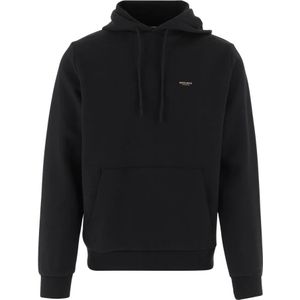 Woolrich - Logo Sweatshirt - Zwart - Heren - Stretch Katoenmix