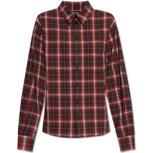 Dsquared2, Dames, Blouses & Shirts, Rood, Maat: M Katoen,