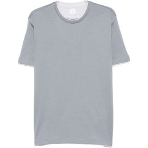 Eleventy, Heren, Tops, Grijs, Maat: L