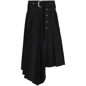 Off White, Dames, Rokken, Zwart, Maat: S Poliester,