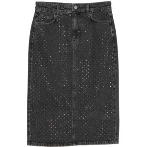Twinset, Dames, Rokken, Zwart, Maat: M Denim,