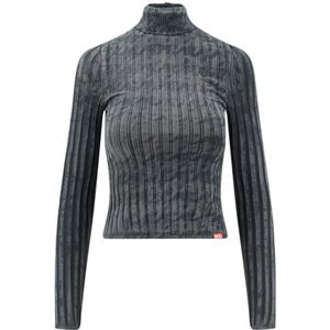 Diesel, Dames, Tops, Grijs, Maat: XS Katoen,