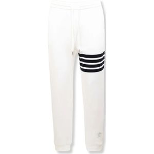 Thom Browne, Heren, Broeken, Wit, Maat: XS Leer,