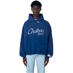 Gallery Dept., Heren, Sweatshirts & Hoodies, Blauw, Maat: L Katoen,