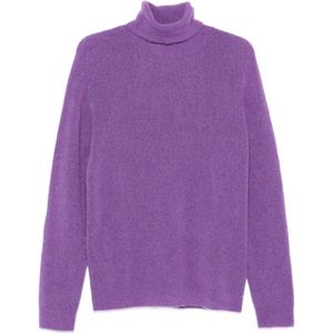 Roberto Collina, Heren, Truien, Paars, Maat: XL Kasjmier,