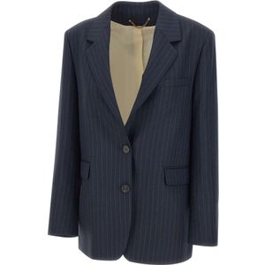 Golden Goose - Pinstripe Blazer - Blauw - Dames