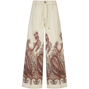 Etro, Dames, Broeken, Beige, Maat: W26