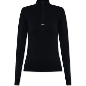 Pangaia, Dames, Sweatshirts & Hoodies, Zwart, Maat: XS Leer,