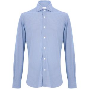 Barba, Heren, Overhemden, Blauw, Maat: M