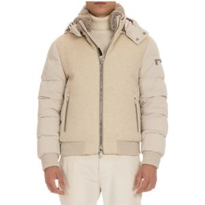 Moorer, Heren, Jassen, Beige, Maat: L Kasjmier,