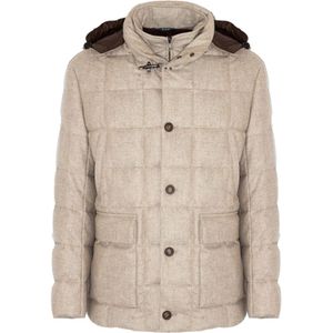 Fay, Heren, Jassen, Beige, Maat: XL Wol,