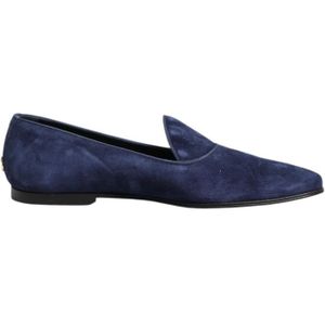 Dolce & Gabbana, Heren, Schoenen, Blauw, Maat: 44 EU Velours,
