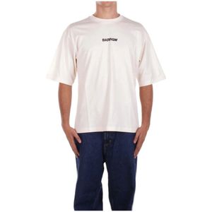 Barrow - T-shirt - Beige - Heren - Katoen - Met Logo Print