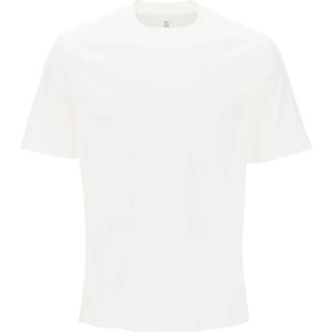 Brunello Cucinelli, Heren, Tops, Wit, Maat: 2XL Katoen,