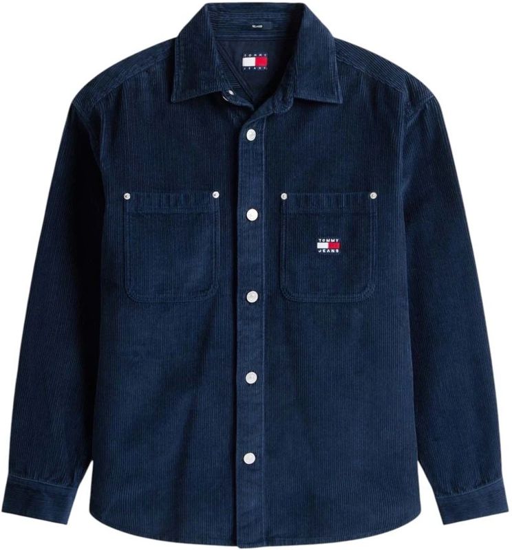 Tommy Jeans - Ribcordoverhemd - Effen - Relaxed Fit - Puur Katoen