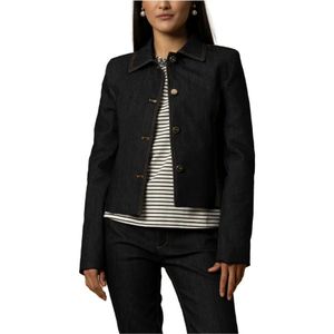Kocca, Dames, Jassen, Zwart, Maat: L Denim,