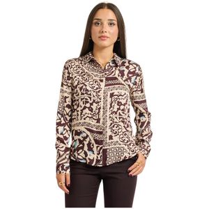 Alessia Santi, Dames, Blouses & Shirts, Veelkleurig, Maat: S Satijn,