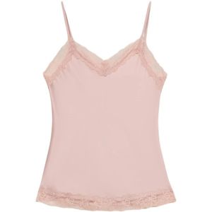 Oltre, Dames, Tops, Roze, Maat: XL Satijn,