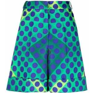 Rabanne, Dames, Korte broeken, Veelkleurig, Maat: 2XS Katoen,