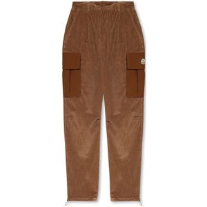 Moncler Corduroy cargobroek , Brown , Heren , Maat: M