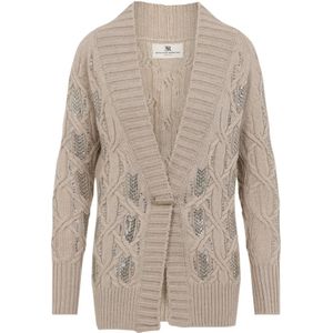 Ermanno Scervino, Dames, Truien, Bruin, Maat: S Wol,