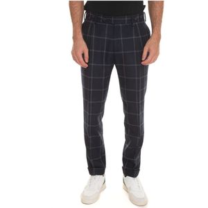 Berwick, Heren, Broeken, Blauw, Maat: M Wol,