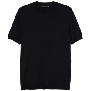 Low Brand, Heren, Tops, Zwart, Maat: S Wol,