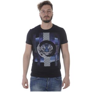 Versace Jeans Couture, Heren, Tops, Zwart, Maat: XL