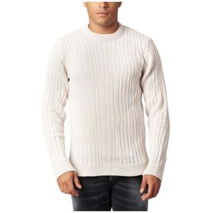 Paolo Pecora, Heren, Truien, Beige, Maat: 2XL Wol,