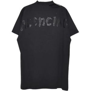 Balenciaga, Dames, Tops, Zwart, Maat: L Katoen,