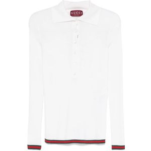 Gucci, Dames, Tops, Wit, Maat: M Zijde,