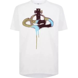 Vivienne Westwood, Dames, Tops, Wit, Maat: 2XS Katoen,