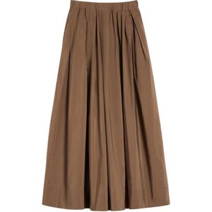 Max Mara, Dames, Rokken, Bruin, Maat: 2XS Katoen,
