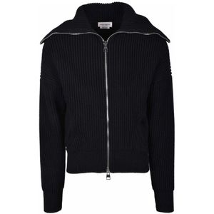 Alexander McQueen, Heren, Truien, Zwart, Maat: L Wol,