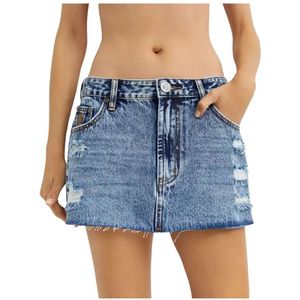 One Teaspoon, Dames, Rokken, Blauw, Maat: W25 Denim,