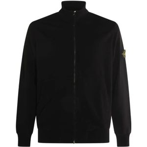 Stone Island, Heren, Sweatshirts & Hoodies, Zwart, Maat: 2XL
