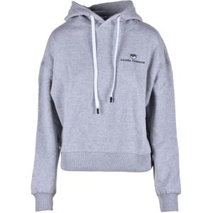 Chiara Ferragni Collection, Dames, Sweatshirts & Hoodies, Grijs, Maat: M Katoen,