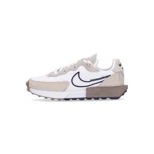 Nike Wafel Sneakers Sanddrift/Blauw/Zwart/Wit/Khaki , Beige , Dames , Maat: 40 EU