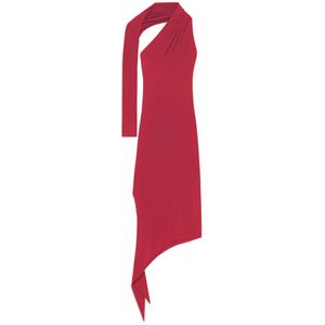 Courrèges, Dames, Jurken, Rood, Maat: M Viscose,
