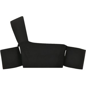 Alexander McQueen, Dames, Tops, Zwart, Maat: M Zijde,