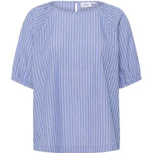 Saint Tropez, Dames, Blouses & Shirts, Blauw, Maat: M